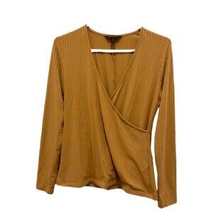 Banana Republic Brown Wrap Top